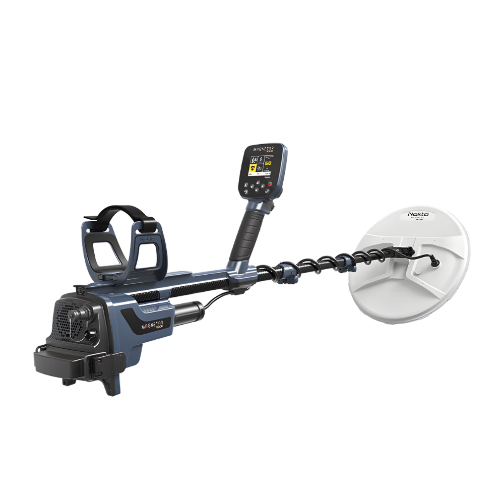 Nokta MAGNETAR 9000 Golddetektor mit Suchspule und Bedieneinheit
