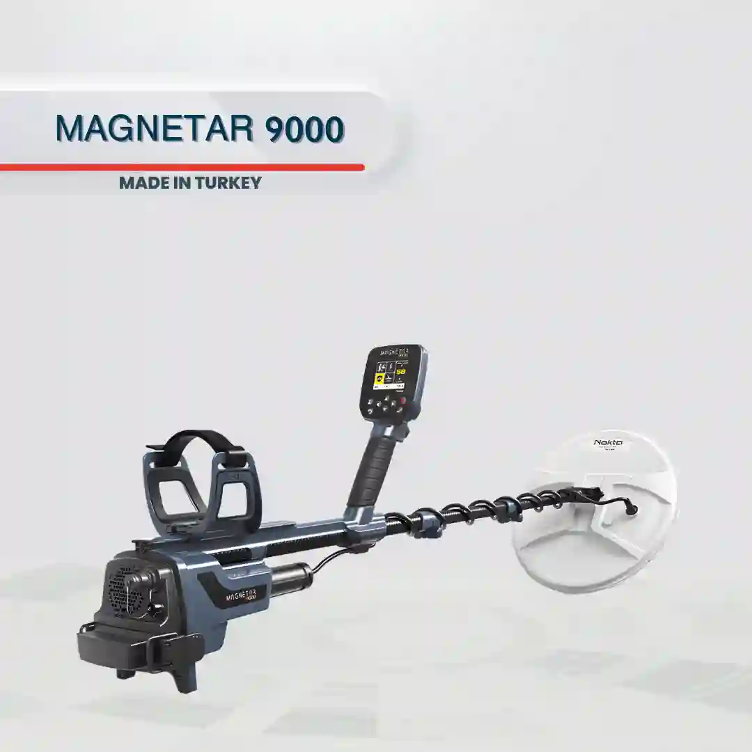 Nokta MAGNETAR 9000 Golddetektor mit Suchspule und Bedieneinheit